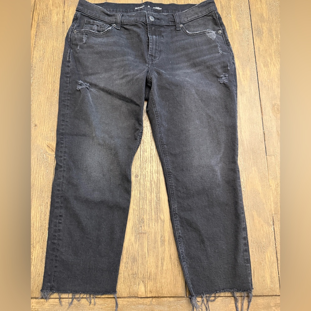 Old Navy Women's Black Relaxed Jeans